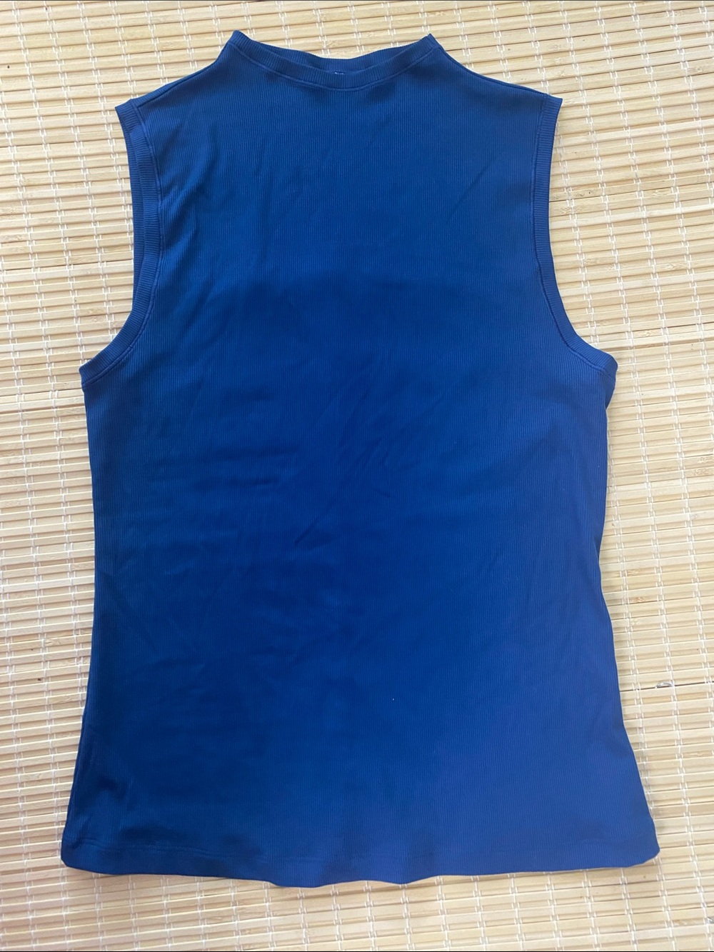 Athleta Ribbed Sleeveless Tank Top in Navy